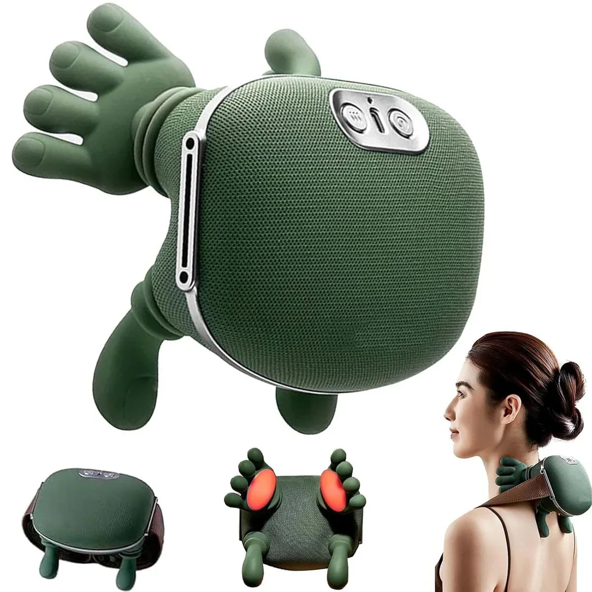 Shiatsu Neck & Shoulder Massager with Soothing Heat for Relaxing Comfort