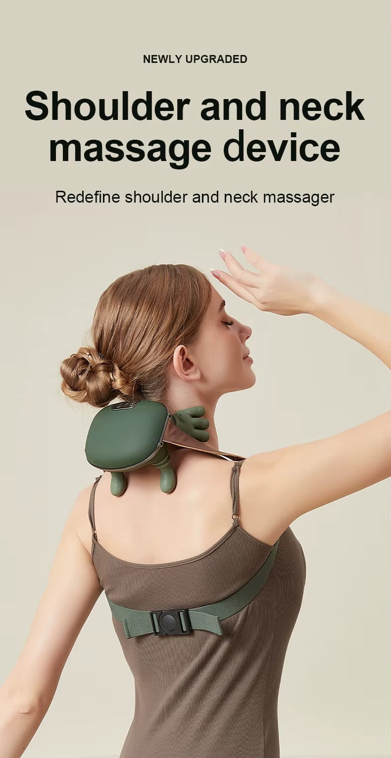 Shiatsu Neck & Shoulder Massager with Soothing Heat for Relaxing Comfort